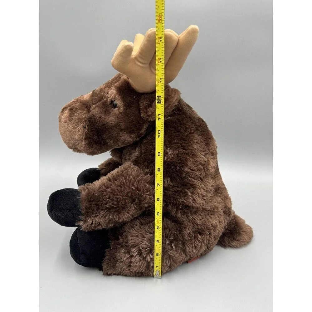 Adventure Planet Brown Moose Reindeer Sitting Plush 15